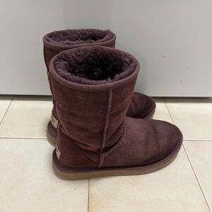 UGG Purple Winter Boots with Sheepskin Lining